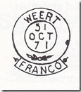 Franco takjestempel